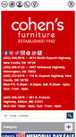 Mobile Screenshot of cohensfurnituredirect.com